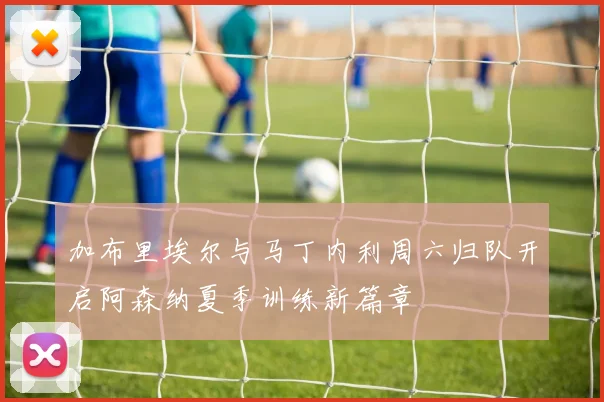 加布里埃尔与马丁内利周六归队开启阿森纳夏季训练新篇章